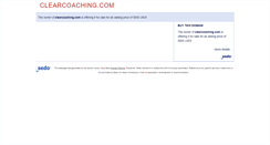 Desktop Screenshot of clearcoaching.com